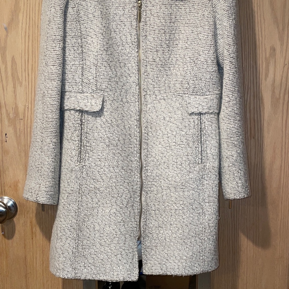 Cloud Dancer Tweed Boucle Coat Size 14 - Picture 3 of 10